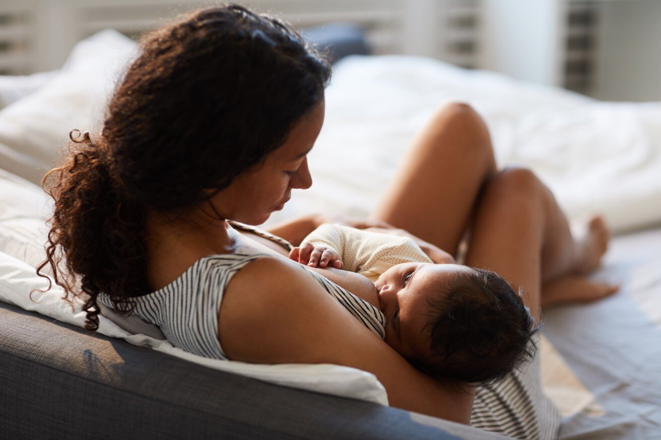 woman breastfeeding 