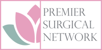 Premier Surgical Network with pink tulip logo